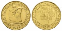 Schweiz 100 Franken 1939 B Schützentaler Luzern