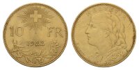 Schweiz 10 Franken 1922 B