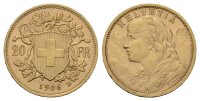 Schweiz 20 Franken 1906 B Vreneli