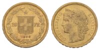 Schweiz 20 Franken 1886 Helvetia