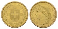 Schweiz 20 Franken 1883 Helvetia