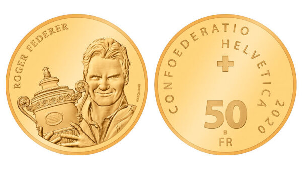 Schweiz 50 Franken 2020 B Roger Federer (ME)