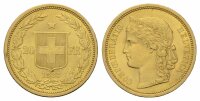Schweiz 20 Franken 1883  Helvetia